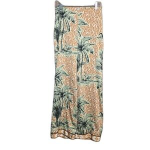 Joie Women's Palm Print Wide Leg‎ Pants XS GUC Boho Tropical Resort 🌴